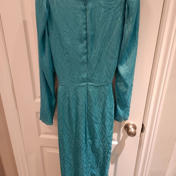 Lovers & Friends teal cut out wrap dress! - Picture 5 of 6